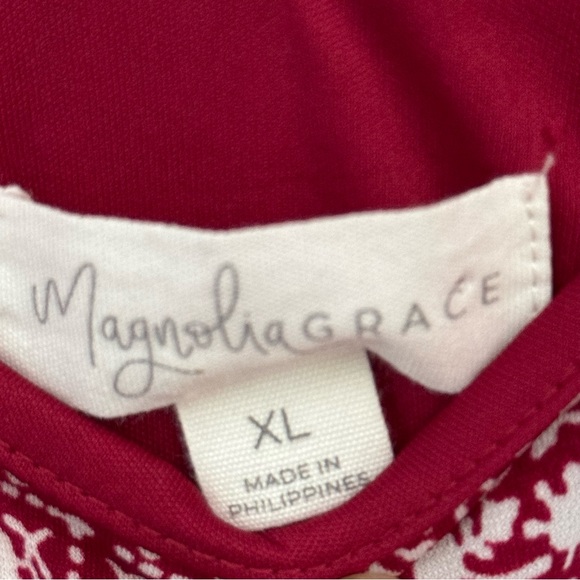Magnolia Grace Red Alaina Knit Sleeveless Dress Size XLarge - Picture 3 of 5